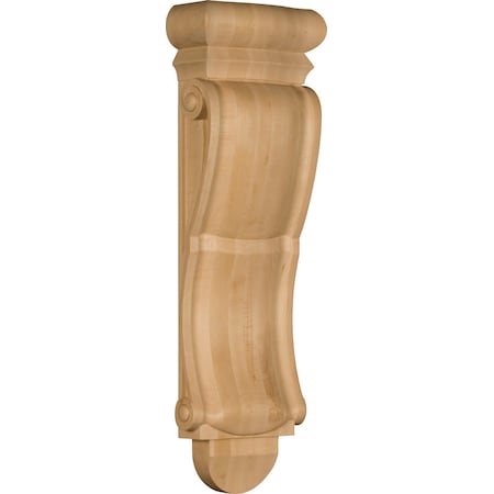 22 X 6 7/8 X 3 1/4 Narrow Classic Bar Corbel In Red Oak